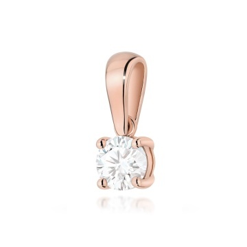 Pandantiv Aur 14K cu Diamant de Laborator 0.30 ct - Img 5