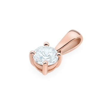 Pandantiv Aur 14K cu Diamant de Laborator 0.70 ct - Img 6