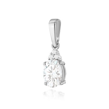 Pandantiv Aur 14K cu Diamante de Laborator 0.73 ct - Img 7