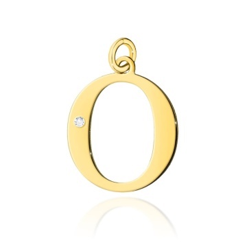 Pandantiv Aur 14K cu Diamante Naturale 0.01 ct