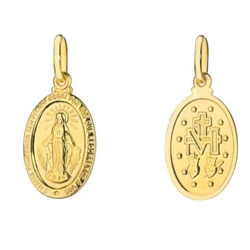 Pandantiv Aur 14k cu Fecioara Maria - Img 2