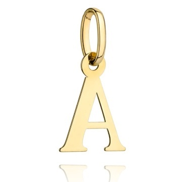 Pandantiv Aur 14k cu Litera A, 17 mm x 24 mm
