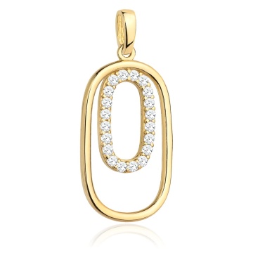 Pandantiv Aur 14k cu Zirconii Albe - Img 2