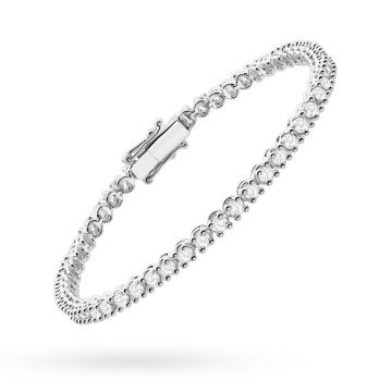 Bratara Aur 14K cu Diamante de Laborator 2.16 ct - Img 5