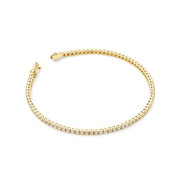 Bratara Aur 14K cu Diamante Naturale 1.20 ct - Img 3