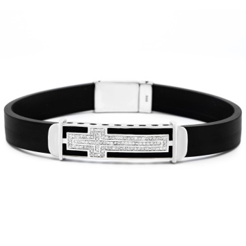 Bratara Black Faith din Argint 925