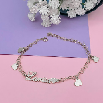 Bratara cu charmuri din argint 925 personalizabila cu nume - Img 2