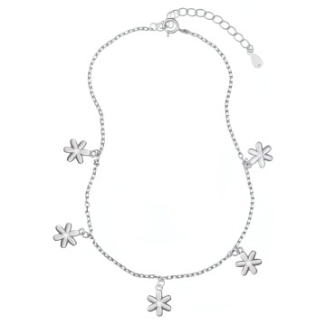 Bratara Flower Charms din Argint 925 pentru picior