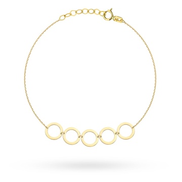Bratara Lant cu Cerculete- Aur 14k - Img 3