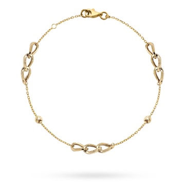 Bratara Lant cu Zale- Aur 14k - Img 3