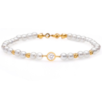 Bratara Magic Pearls cu bile din aur 14K