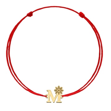 Brățară Snow Letter cu inițială din AUR 14K - Img 3