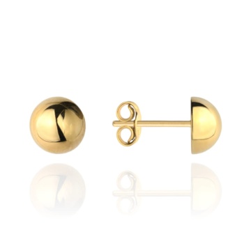 Cercei Aur 14k cu Bilute 7 mm - Img 3