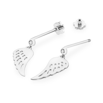Cercei Aur 14K cu Diamante Naturale 0.03 ct Filet cu Protectie - Img 4