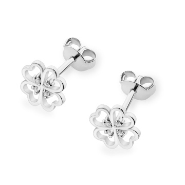 Cercei Aur 14K cu Diamante Naturale 0.04 ct - Img 4