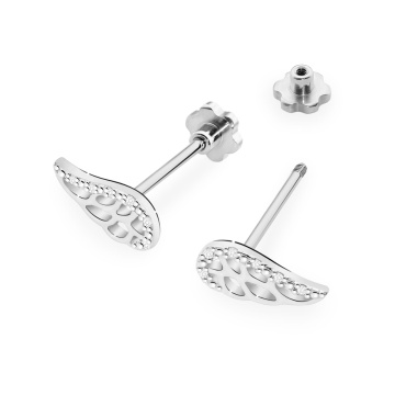 Cercei Aur 14K cu Diamante Naturale 0.06 ct Filet cu Protectie - Img 4