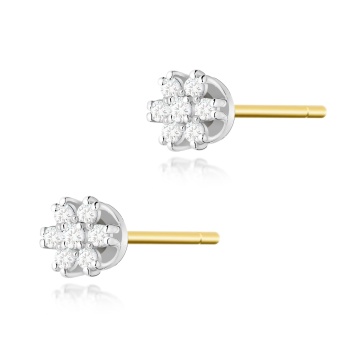 Cercei Aur 14K cu Diamante Naturale 0.20 ct