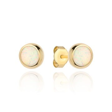 Cercei Aur 14k cu Opal - Img 2