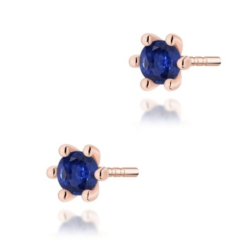 Cercei Aur 14K cu Safir 0.15 ct - Img 4