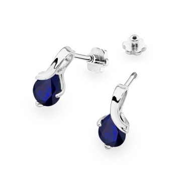 Cercei Aur 14K cu Safir 0.60 ct Filet cu Protectie - Img 8