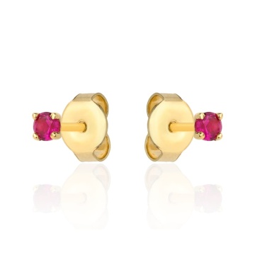 Cercei Aur 14k cu Zirconii Roz - Img 4