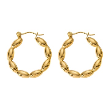 Cercei Ladys din Inox placati cu AUR 18K