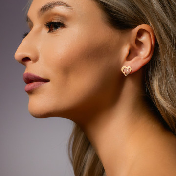 Cercei personalizabili cu orice nume din AUR 14K - Img 5