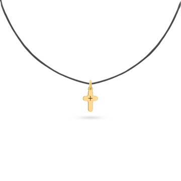 Choker Shine Cross din AUR 14K