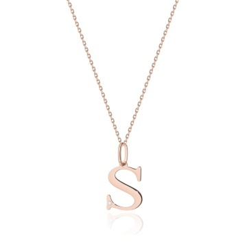 Colier Aur 14K cu Diamant Natural 0.01 ct - Img 2