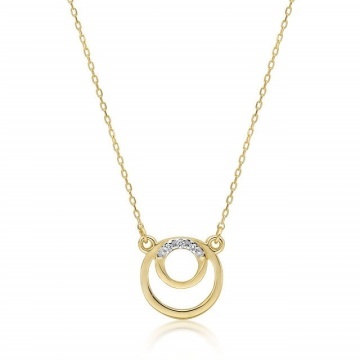 Colier Aur 14K cu Diamante Naturale 0.01 ct