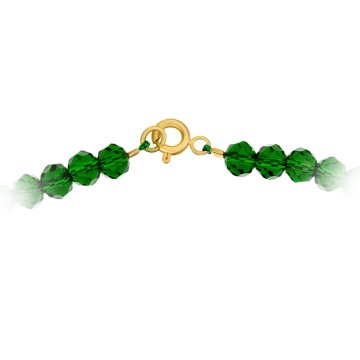 Colier cu cristale Cross Edition cu cruciulita din aur 14k - Img 4
