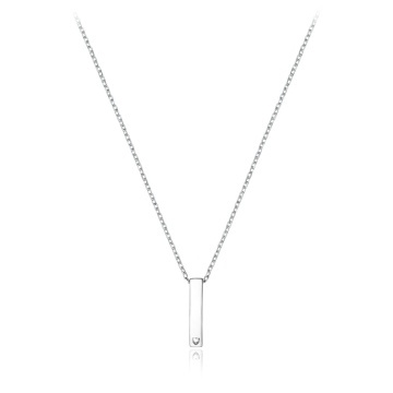 Colier Keep It Simple din argint 925 cu cristal
