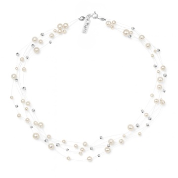 Colier Multi Floating Pearls din Argint 925 cu Perle de Cultură - Img 2