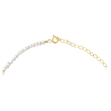 Colier Summer Pearl cu perle de cultură și scoica din aur 14K - Img 2