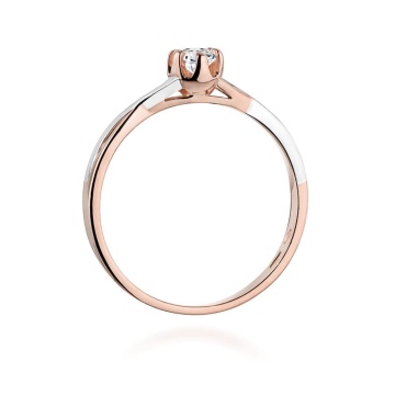 Inel Aur 14K cu Diamant de Laborator 0.20 ct - Img 7