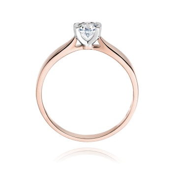 Inel Aur 14K cu Diamant de Laborator 0.25 ct - Img 7