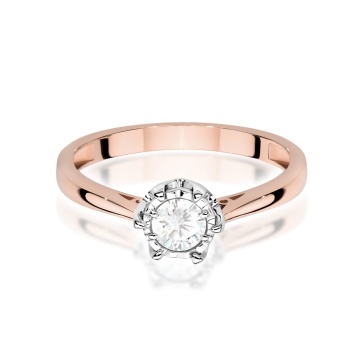 Inel Aur 14K cu Diamant de Laborator 0.30 ct - Img 6