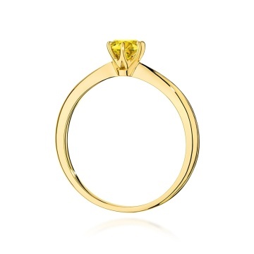 Inel Aur 14K cu Diamant de Laborator 0.50 ct - Img 3