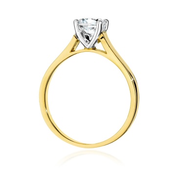 Inel Aur 14K cu Diamant de Laborator 0.70 ct - Img 3