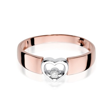 Inel Aur 14K cu Diamant Natural 0.04 ct - Img 9