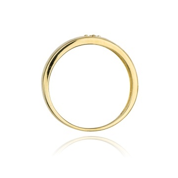 Inel Aur 14K cu Diamant Natural 0.10 ct - Img 3