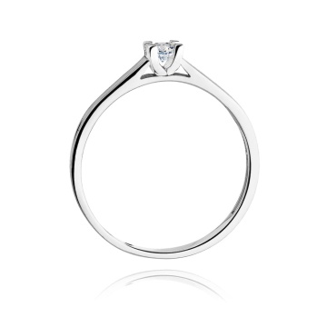 Inel Aur 14K cu Diamant Natural 0.12 ct - Img 7