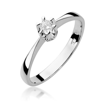 Inel Aur 14K cu Diamant Natural 0.20 ct - Img 9