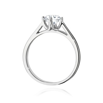 Inel Aur 14K cu Diamant Natural 0.70 ct - Img 9