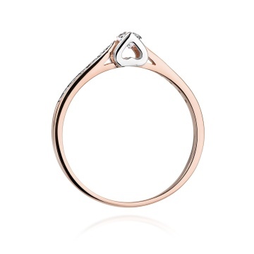 Inel Aur 14K cu Diamante de Laborator 0.15 ct - Img 7
