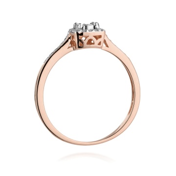 Inel Aur 14K cu Diamante de Laborator 0.21 ct - Img 7