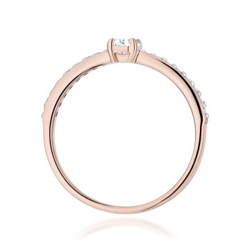 Inel Aur 14K cu Diamante de Laborator 0.39 ct - Img 7