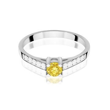 Inel Aur 14K cu Diamante de Laborator 0.45 ct - Img 10