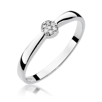Inel Aur 14K cu Diamante Naturale 0.04 ct - Img 4