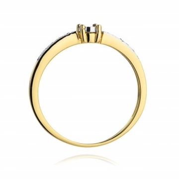 Inel Aur 14K cu Diamante Naturale 0.07 ct - Img 3